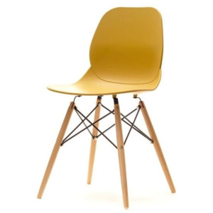 Medo Jídelní židle LEAF žlutá