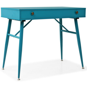 Psací stůl se zásuvkou 90 x 50 x 76,5 cm starožitný zelený