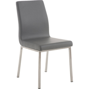 BHM Germany Jídelní židle s nerezovou podnoží Malcolm (SET 2 ks) Barva: šedá