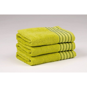 DOTS ručník a osuška zelená - Zelený ručník, 50x90cm