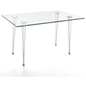 Tomasucci Stůl MATRA 75x130x80cm,skleněný
