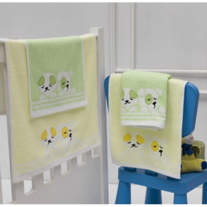 Stanex dětský froté ručník 50x70 cm PEJSEK žlutý