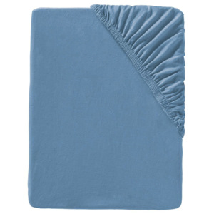 MERADISO® Žerzejové napínací prostěradlo, 90-100 x 200 cm (modrá)