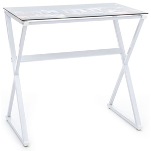 Tomasucci Počítačový stůl SKYLINE 77x80x55cm,bílý