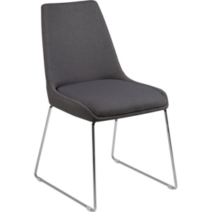 Design Scandinavia Jídelní židle Alicia (SET 2 ks), tm. šedá Barva: tmavě šedá
