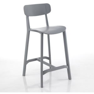 Tomasucci Barová židle do interiéru/exteriéru MARA GREY 94x45x49cm,šedá