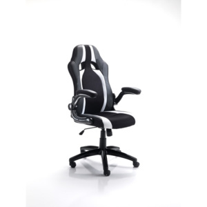 Tomasucci Kancelářská židle TEAM WHITE&BLACK 113/123x66x65cm,bíločerná