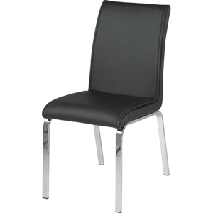 Design Scandinavia Jídelní židle Leona (SET 4 ks) černá Barva: černá