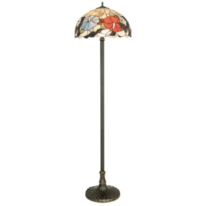 Stojací lampa Faneurope I-NINFA-PT s motivem květin a motylů