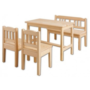 Dřevěný stoleček s židličkami H060
