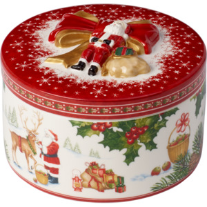Villeroy & Boch Christmas Toys dárková krabička s motivem Santy a jeho soba