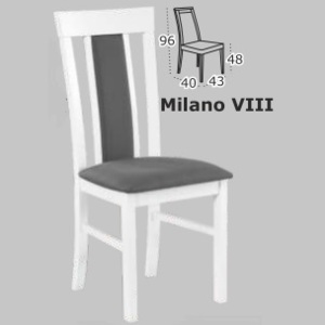Jídelní židle MILANO VIII Barva dřeva: Moření Bílá, Potahová látka: 4