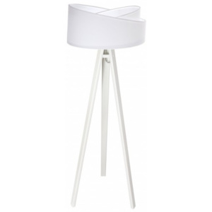 Stojací lampa Awena bílá + bílý vnitřek + bílé nohy