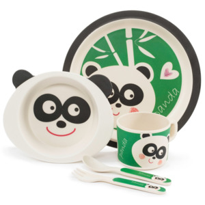 ZOPA Bambusová sada nádobí panda