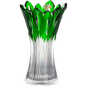 Váza Flame, barva zelená, výška 255 mm