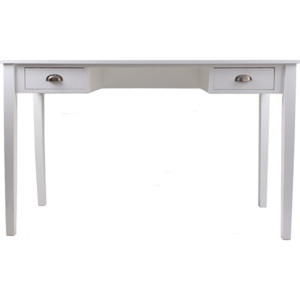 Danish Style Odkládací stůl se zásuvkami, elegantní styl, bílá 120 cm Barva: Bílá