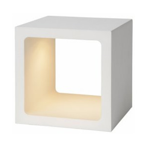 LUCIDE XIO Table Lamp LED 5W 3000K 10x10x10cm White, stolní lampa