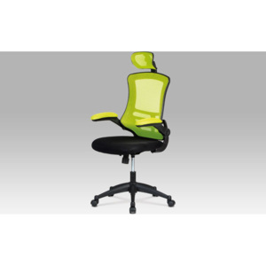 Kancelářská židle, zelená MESH, houpací mechanismus KA-J805 GRN Art