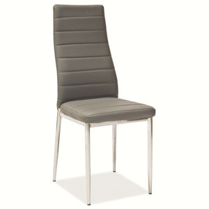 Židle HEAS H-261, 96x40x38, šedá/chrom