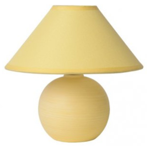 LUCIDE FARO Table lamp H21cm Brushed Yellow, stolní lampa