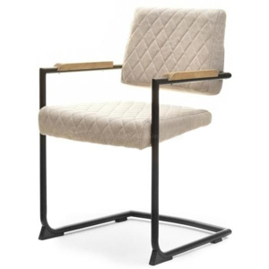 Jídelní židle OBERON područky, šedá vintage