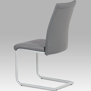 Jídelní židle DCL-131 GREY koženka šedá