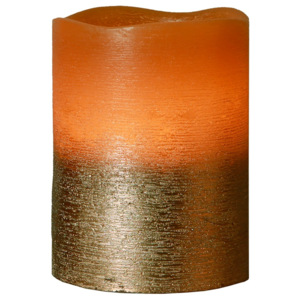 Hnědá LED svíčka Orange Best Season, výška 10 cm