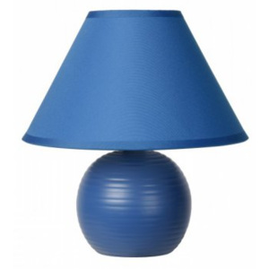 LUCIDE KADDY Table Lamp E14 H22 D20cm Blue, stolní lampa