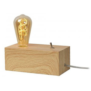 LUCIDE EDISON Table Lamp E27/4W Wood, stolní lampa