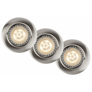 LUCIDE Spot Built-in Round LED 3xGU10/5W Dimm Satin Chrome, bodové svítidlo, bodovka