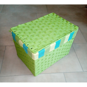 Zásuvka s víkem vysoká zelená-zásuvka s víkem vysoká A, šhv= 31x21x23 cm ( skladem 1 ks)