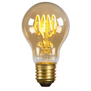 LUCIDE Bulb LED A60 Filament E27/5W 260LM 2200K Amber, žárovka, zářivka