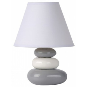 LUCIDE KARLA Table lamp Ceramic E14 L20 W20 H30 Grey, stolní lampa