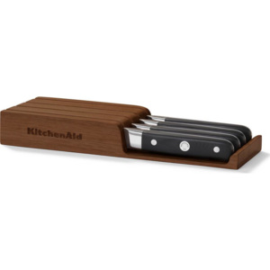 Steakové nože v dřevěném úložném boxu 4 ks KKFTR04SKWM KitchenAid