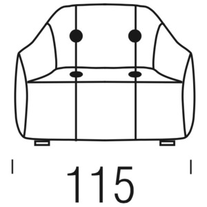 Beltá / Frajumar designové sedačky Ovvo 115cm