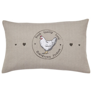 Polštář z bavlny Cooksmart ® Farmers Kitchen, 50 x 30 cm