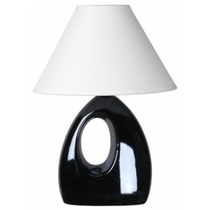 LUCIDE HOAL Table lamp H28cm E14/40W Pearl Black, stolní lampa