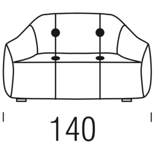 Beltá / Frajumar designové sedačky Ovvo 140cm