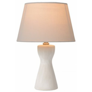 LUCIDE TURA Table Lamp E14 H32cm D20,5cm White, stolní lampa