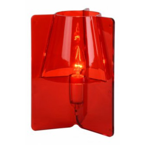 LUCIDE TRIPLI Table Lamp E14 H25 D20cm Red, stolní lampa