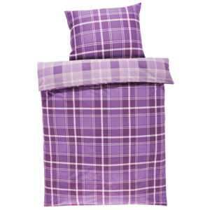 MERADISO® Flanelové ložní prádlo, 140 x 200 cm (lila fialová)