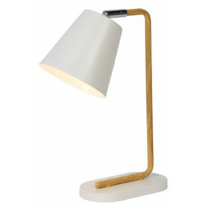 LUCIDE CONA Table Lamp E14 L19 W10 H36cm White, stolní lampa