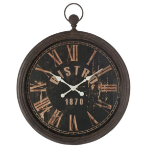 Nástěnné kovové hodiny BISTRO - 94*117*8cm J-Line