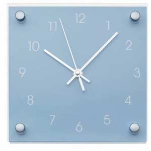 Nástěnné hodiny Bristol modré - Kela