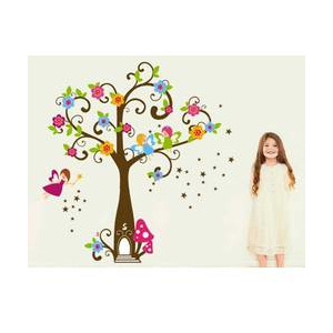 Dětské samolepky - Strom květů - Nalepovací tabule