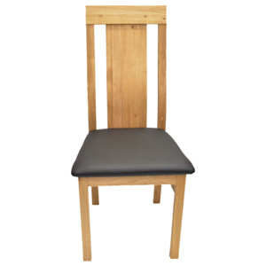 Židle Sofi, masivní dub, postrovaná