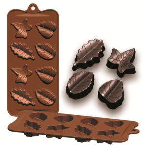Formičky na čokoládu listy 10,5x21cm - Ibili