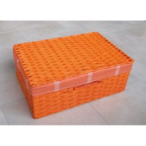 Zásuvka s víkem oranžová-Zásuvka s víkem C, šhv=40x27x16cm