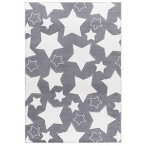 Elisdesign Dětský koberec - Hvězda barva: šedá, Velikost: 160 x 230