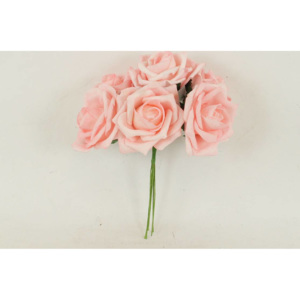 Růžičky pěnové, puget 6ks, barva růžová PRZ755560 Art